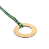 💦BIANCA - customizable gold donut necklace 40mm